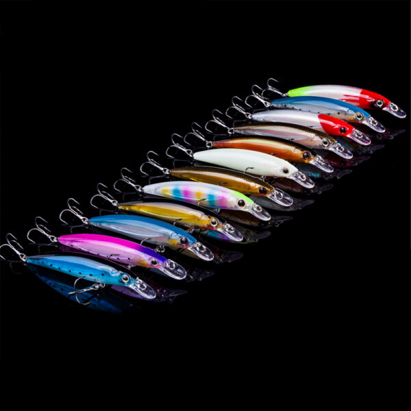 12 colors luminous fishing bait